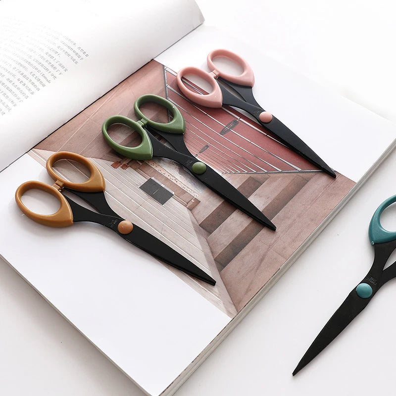1 pc/set Stainless Steel Ultra Sharp Blades and Comfort Grip Handles Scissors - For Office, Home, School, Sewing, And Crafts Qme