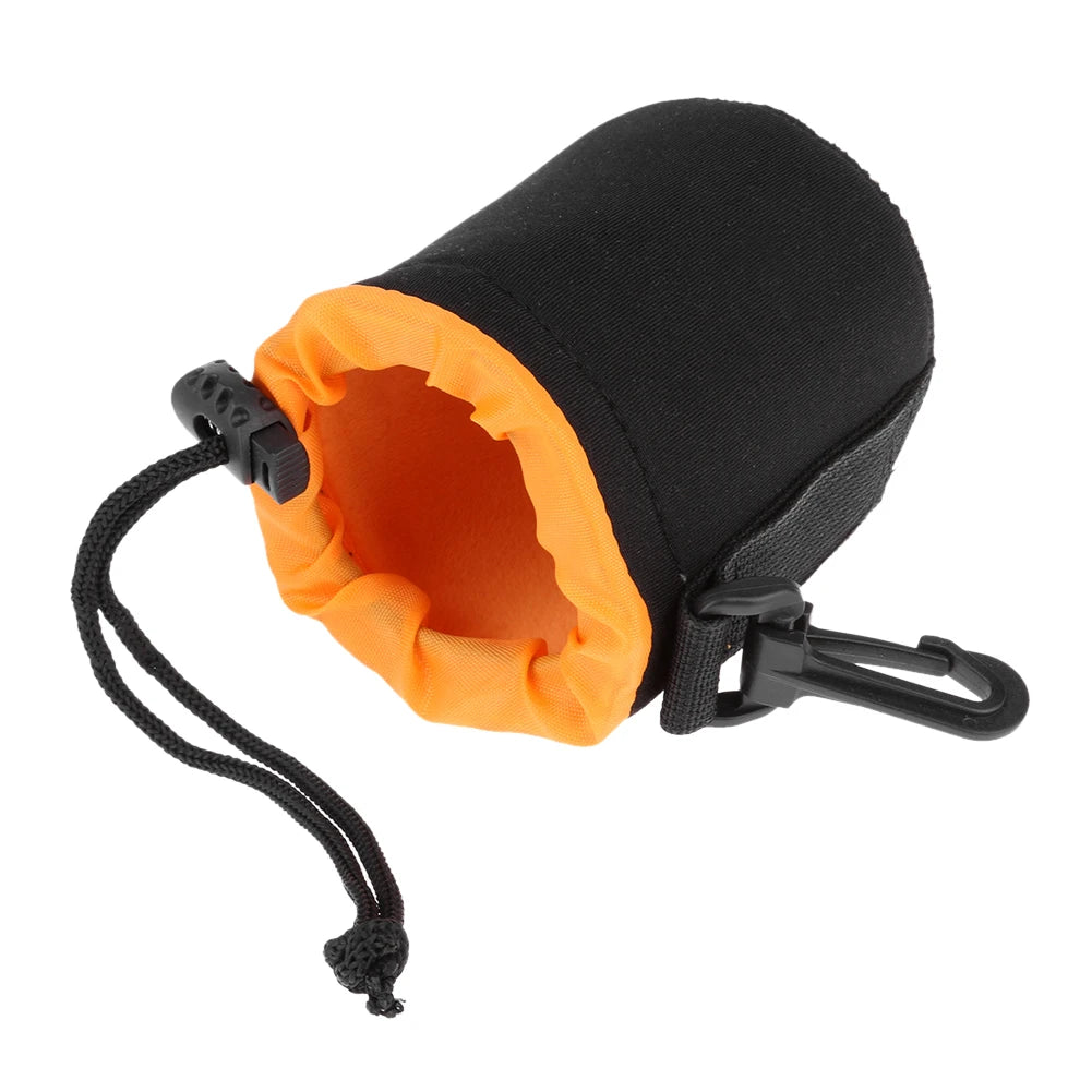 Camera Lens Case Water Resistant Lens Pouch for Digital SLR Camera Lens Bag Drawstring Protector Case Qme