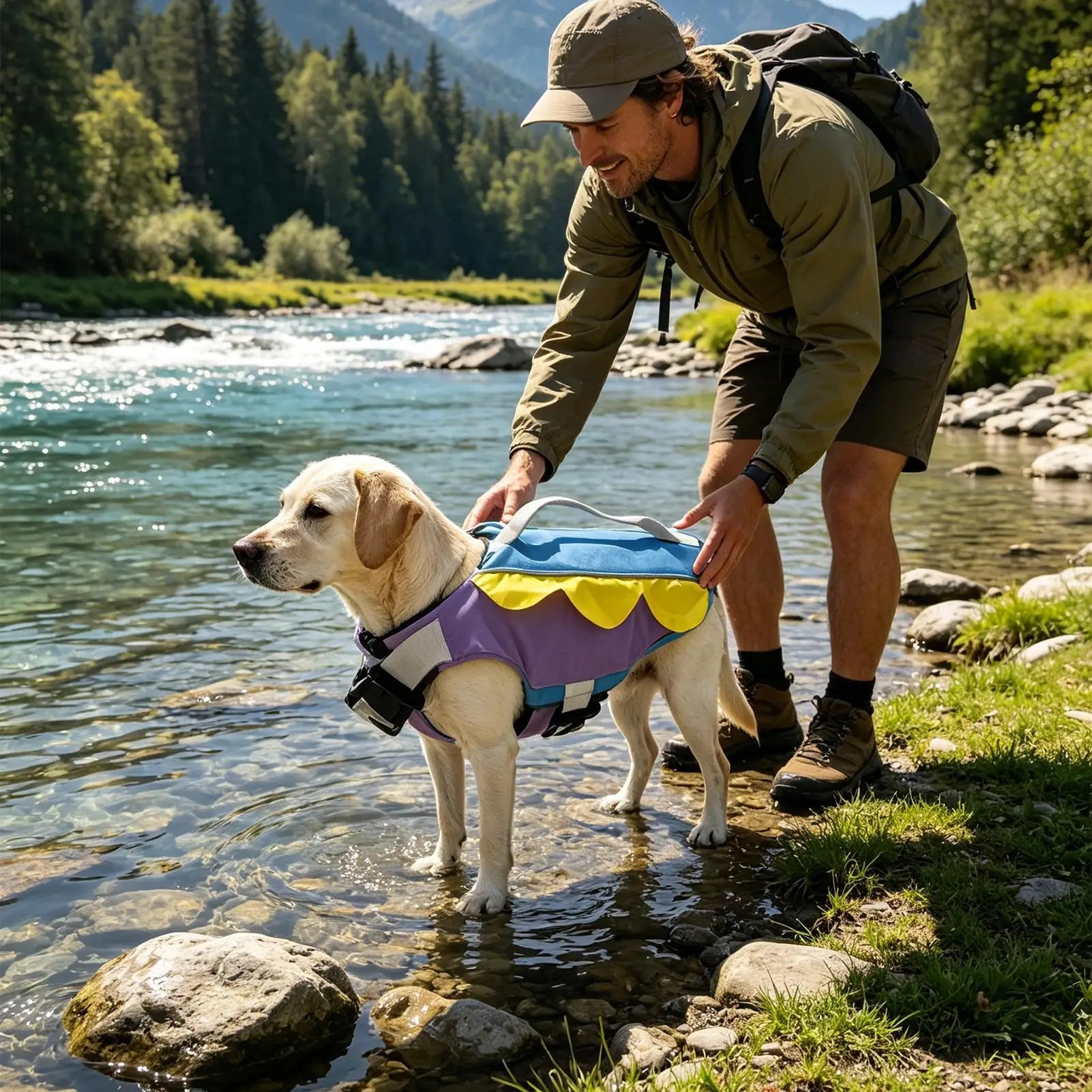 Dog Jacket Breathable Fit Water Safety Swimwear Sea Swimming Small Qme