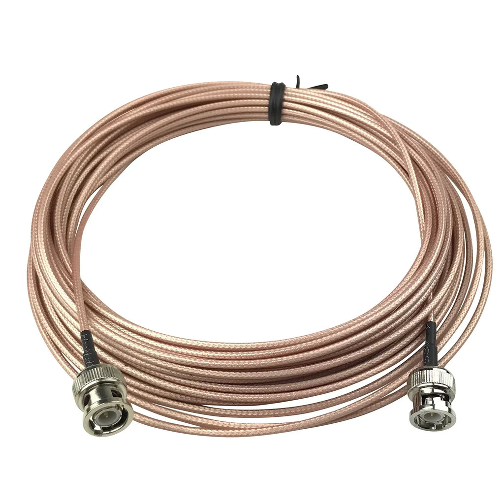 Uvusee 3M/5Meters BNC Male To BNC Male RG316 Pigtail Cable RF Coaxial Cables CCTV HD SDI Camera Video Signal Transmission Qme 3Meters