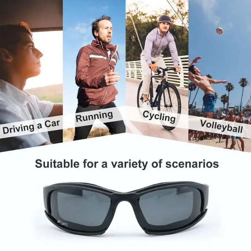Tactical Goggles Military Shooting Glasses Anti-Fog UV Protection Windproof for Outdoor Sports Cycling Motorcycle Hunting Qme
