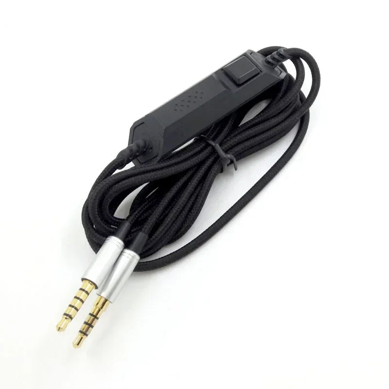 Replacement Audio Cable for Logitech Astro A10 A40 Headphones Fits Many Headphones Microphone Volume Control 23 AugT2 Qme controllable 2m