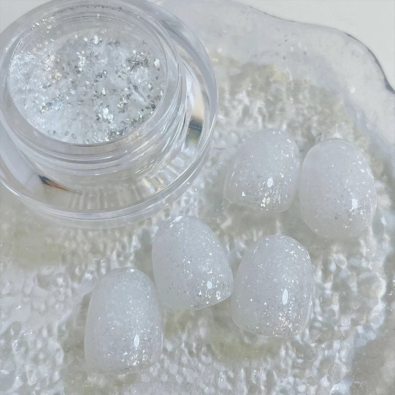1 Diamond Snow Melting Powder French Nail Wedding Art DIY Artistic Qme