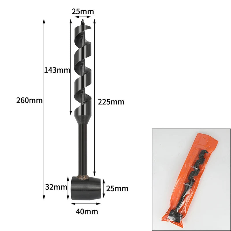 Outdoor Extended Drill Bit Hand Wood Punch Manual Auger Bush-craft Qme A4
