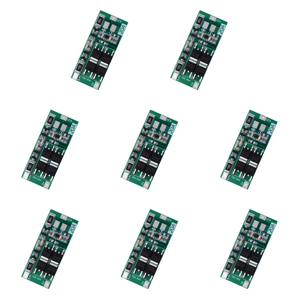 Charging Board Charger Module HW-391 2S 20A Lithium Battery Protection Board 18650 BMS Board Module Balance Qme 8PCS