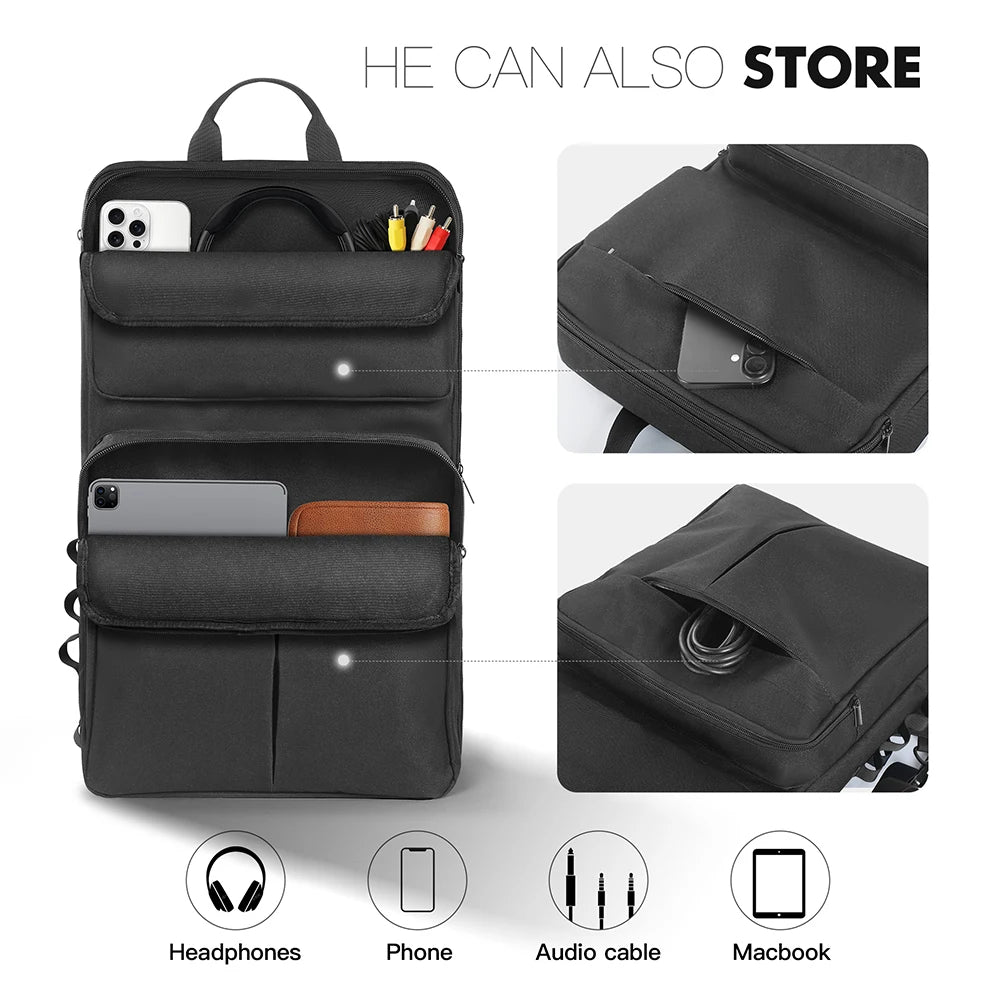 DJ Backpack for Pioneer DDJ-400 DDJ-FLX4 for Roland DJ-202 DJ Mixer Case Travelling Case Anti-scratch Adjustable Shoulder Strap Qme