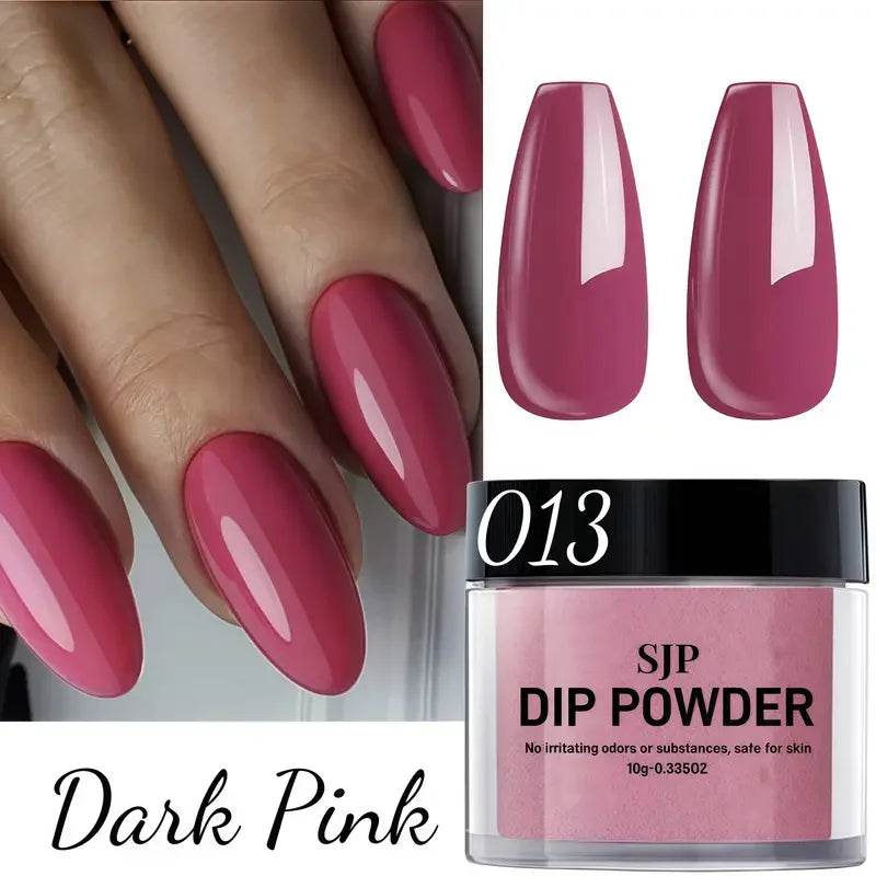 Acrylic Powder Series Red White Purple Glitter Sequins Professional Qme Dark Pink