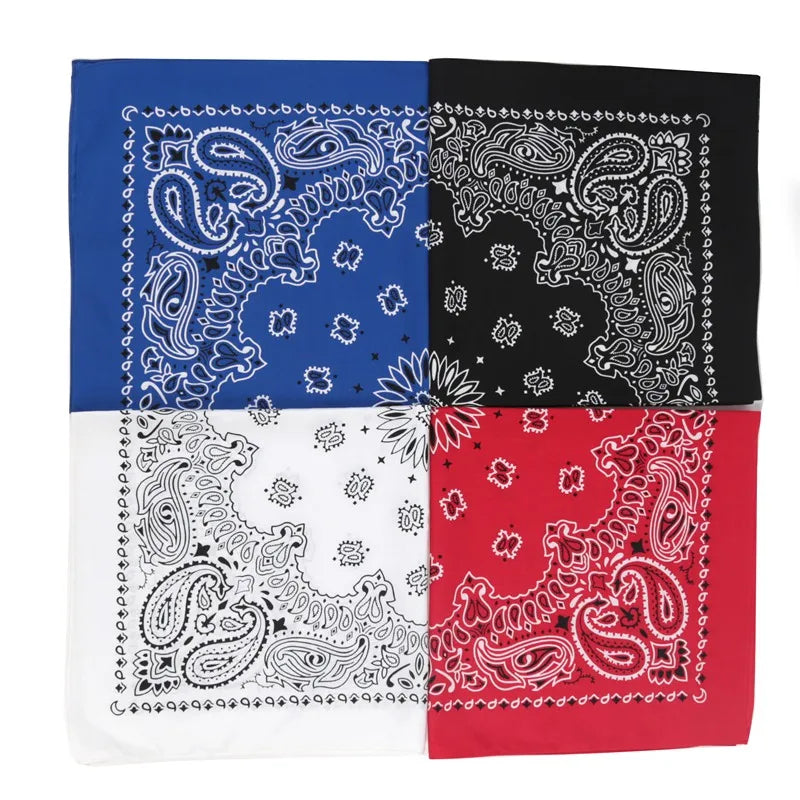 Oversized Hip Hop Cashew Cotton Large Square Bandana Scarf Riding Qme