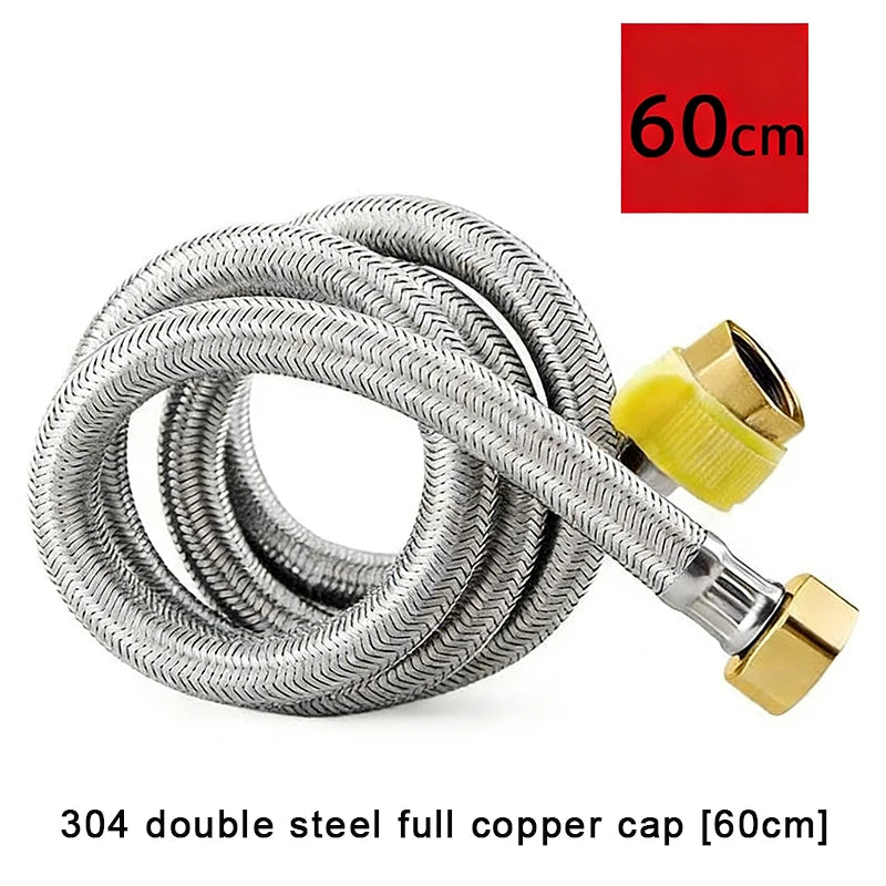 Stainless Steel Braided Tubing High-Pressure Thickened Hot And Cold Water Inlet Pipe Qme A5