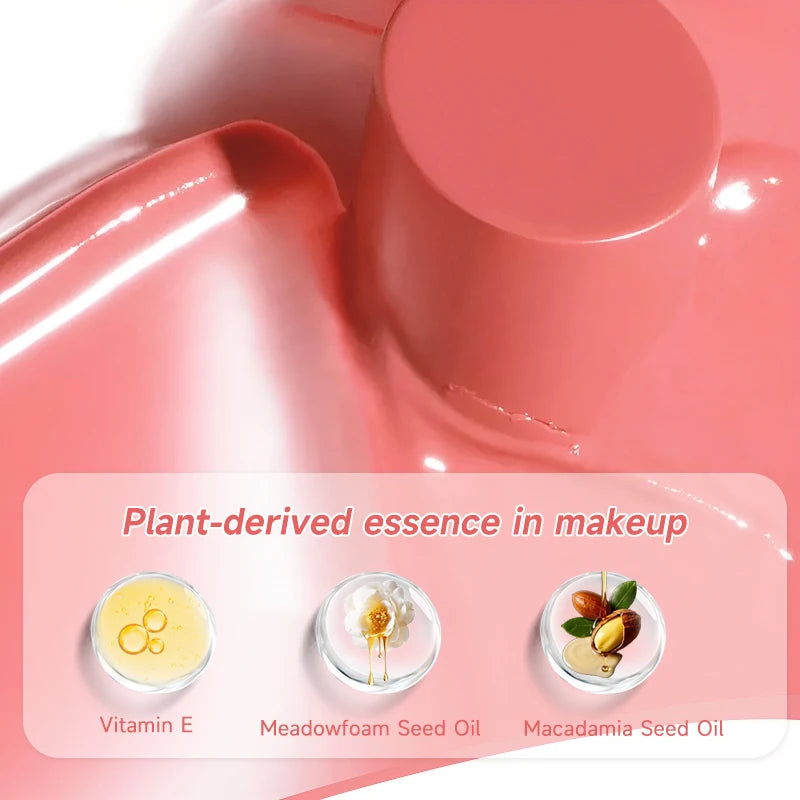 Multi-Use Makeup Cream Blush Stick - Cheeks, Eyes & Lips, Long-Wearing, Waterproof, Non-Greasy, Hydrating, With Vitamin E Qme