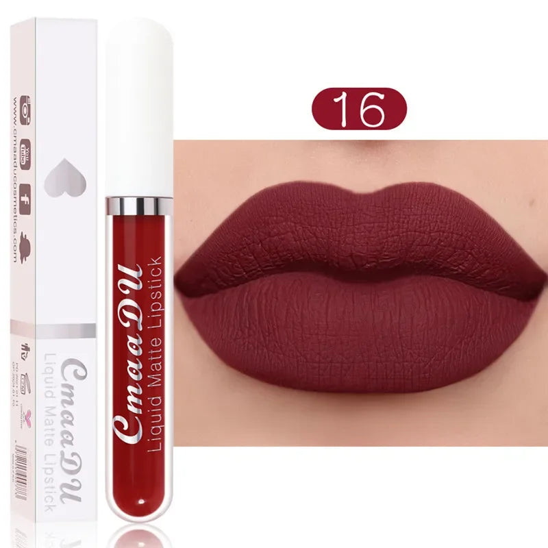 6 Colors Fashion Matte Lip Gloss Sets Natural Moisturize Waterproof