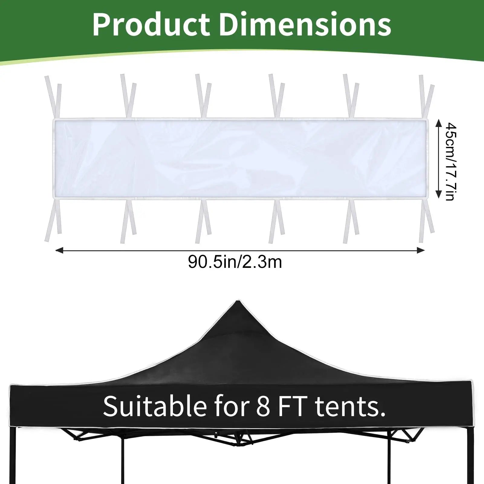Gutter Kit for Shed Detachable Clear Extender Guard Canopy Awning Attachment for Outdoor Backyard Deck Porch Camping Lawn Pool Qme