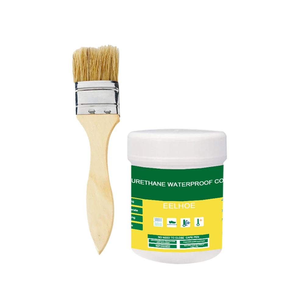 Transparent Waterproof Agent With Brush Coating Sealant Agent 30/100/300g Polyurethane Glue For Home For Roof Bathroom Qme 30g