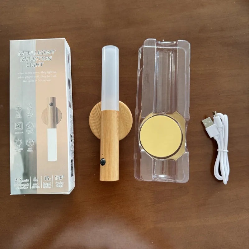 Modern Minimalist Smart Motion Sensor LED Rechargeable Night Light Qme