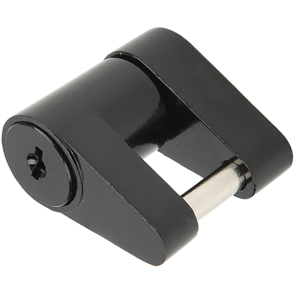 Black 1/4in Trailer Lock Zine Alloy Anti Theft Trailer Hitch Coupler Lock with 2 Keys for RV Truck Trailer Lock Qme