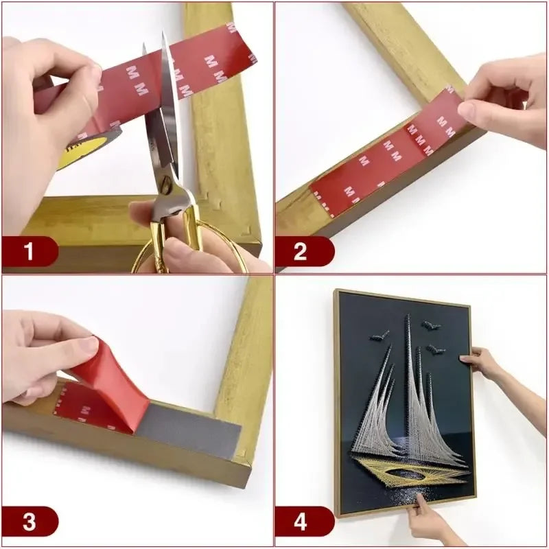 Heat-Resistant Auto Double-Sided Adhesive Patch - High Viscosity Strong Adhesion, for Heavy-Duty Car Accessories Fixing Qme