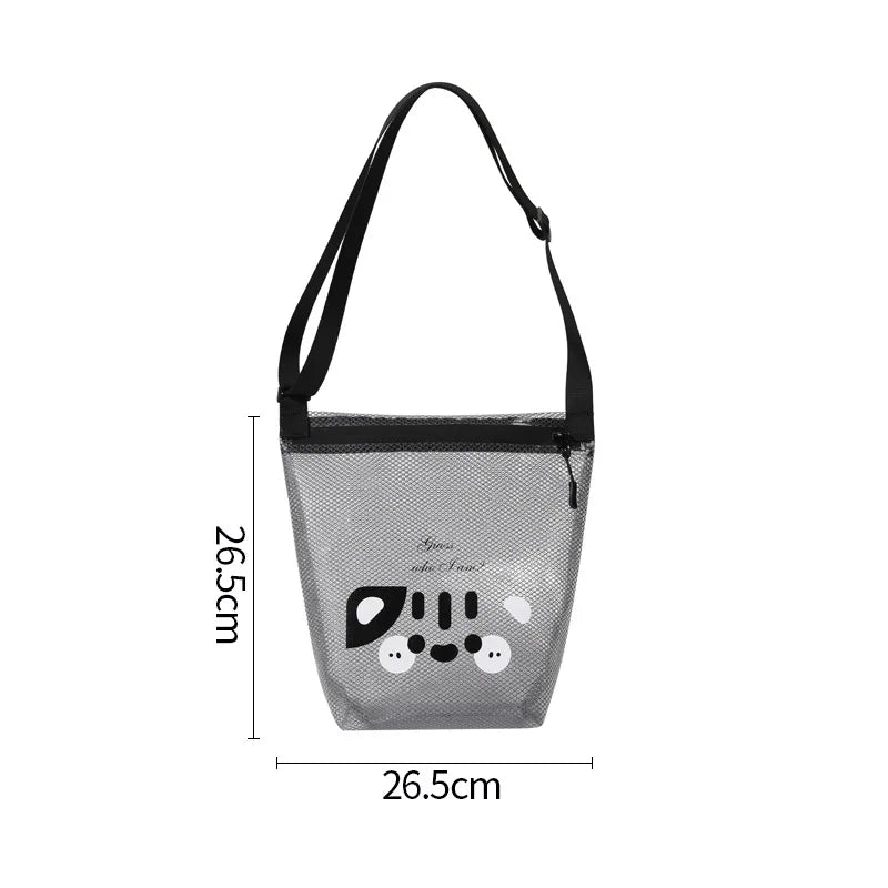 A Waterproof Storage Bag, Fitness Clothing Swimming Bathroom Large Capacity Drawstring, Men's And Women's Outdoor Toiletries Bag Qme ShoulderGreySmall