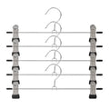 5pcs Metal Pants Racks Wind Proof Multi-purpose Skirt Racks For Clothes Drying Trousers Wardrobe Clip Anti-slip Clothes Hanger Qme 5pcs black