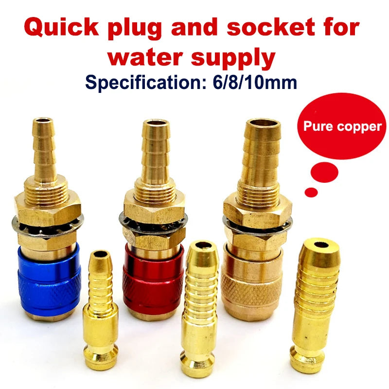 Cooled Gas Adapter Connector Clamp Welding Machine Quick Fitting Female Male Water MIG TIG Welding Torch Tools Welder. Qme