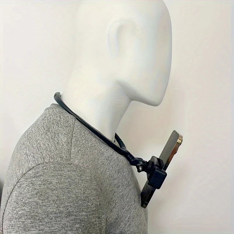 Neck Mount Phone Holder - POV Vlogging First-Person View Smartphone Stand Qme