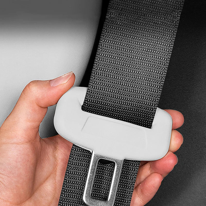 Universal Safety Seat Belt Buckle Covers Scratch Proof Rubber Qme