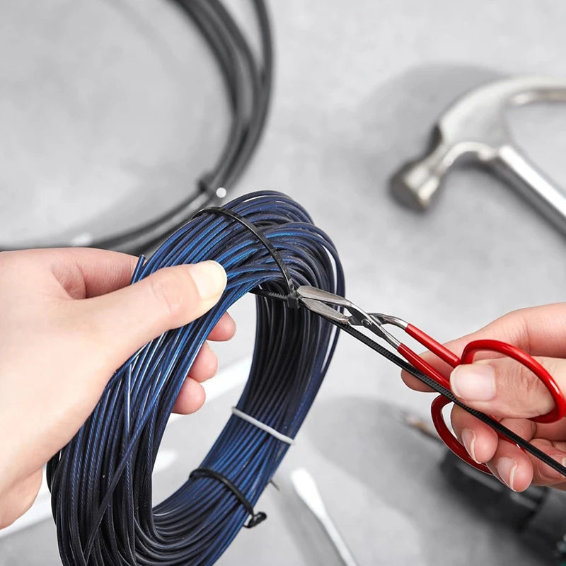 ABDJ-Cable Tie Opener Zip Tie Cable Tie Remover Tool Stainless Steel Zip Tie Cutter Tool With Silicone Handle Qme