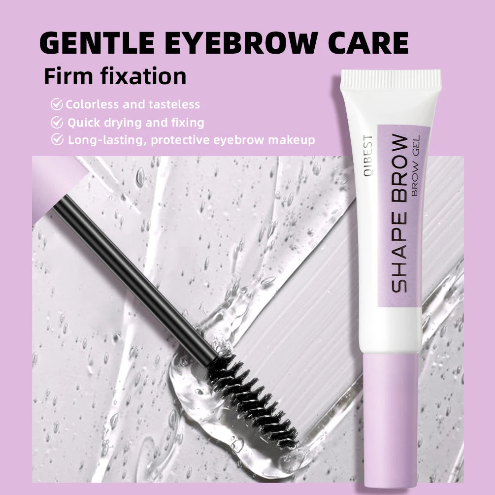 QIBEST Transparent Eyebrow Styling Soap Brows Gel Long Lasting Eyebrow Shaped Creamy Wax Colorless Pomade Lift Natural Wild Brow Qme