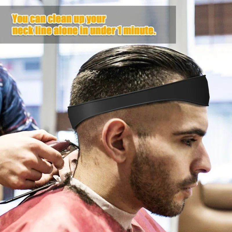 DIY Men Hair Trimming Ruler Curved Headband Styler Barber Comb Beard Qme