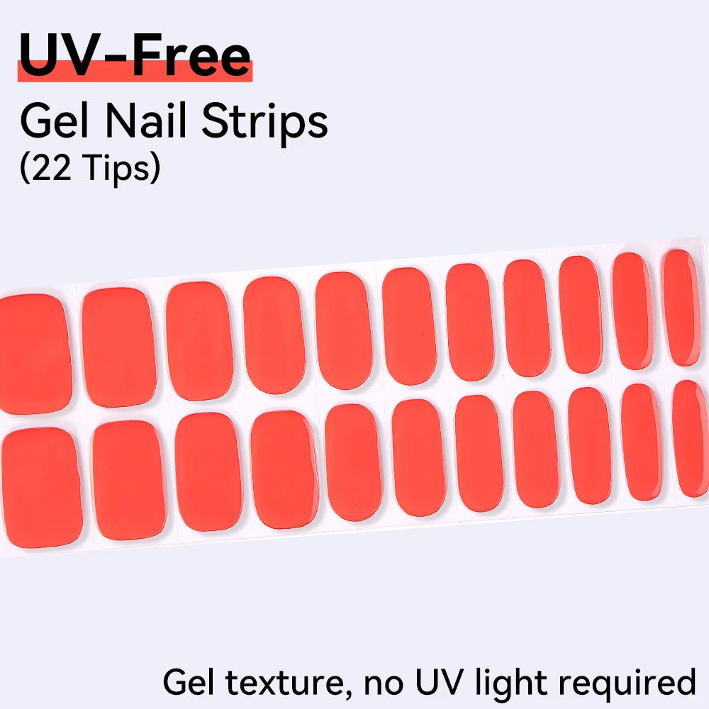 22Tips Full Cover Nail Stickers Valentine's Day Love Polish Sticker Qme BSA-0289