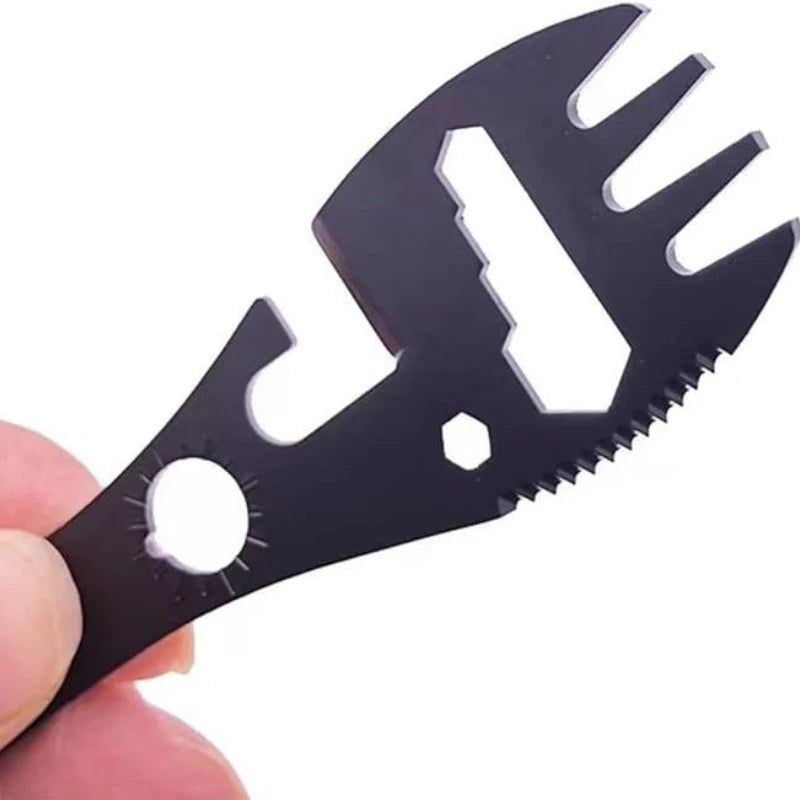 10-in-1 Multifunctional Outdoor Camping Survival Fork Spoon Kitchen Qme