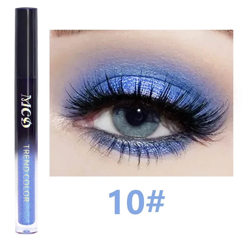 13-Shade Waterproof Liquid Eyeshadow Palette Shine Long-lasting Qme 10