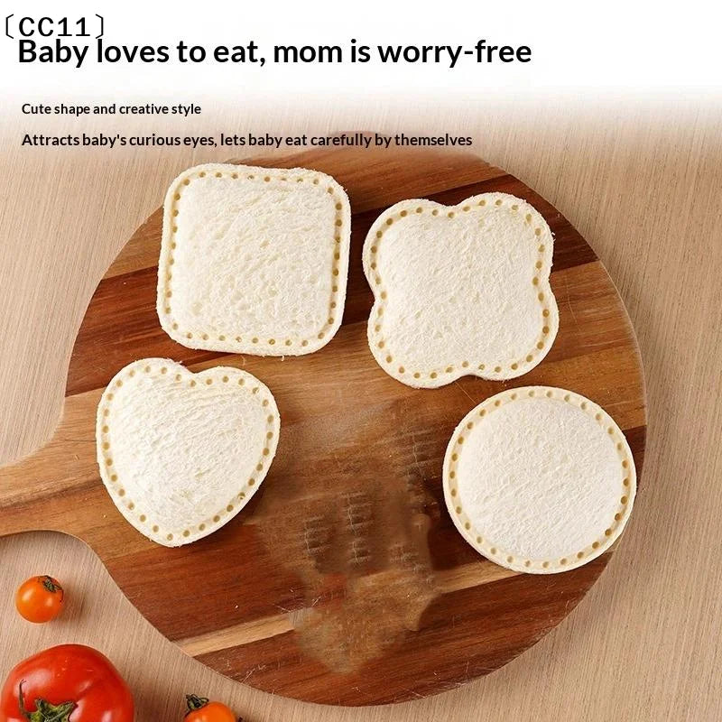 Sandwich Cutter Sealer Tool Stainless Steel Mold Kids Lunch Bread Qme