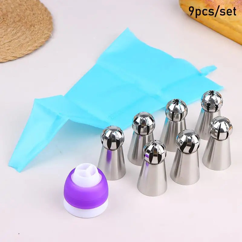 3 6 Cake Decorating Piping Tips Baking Supplies DIY Tool Beginners Qme 9Pcs