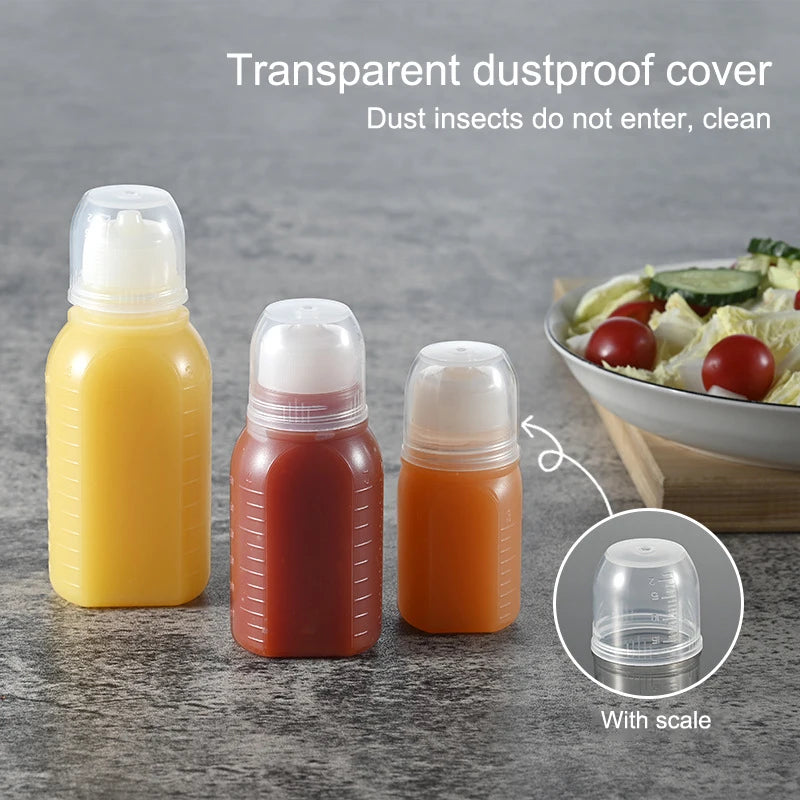 30 60 Mini Squeeze Bottles Ketchup Condiment Sauce Bottle Honey Qme