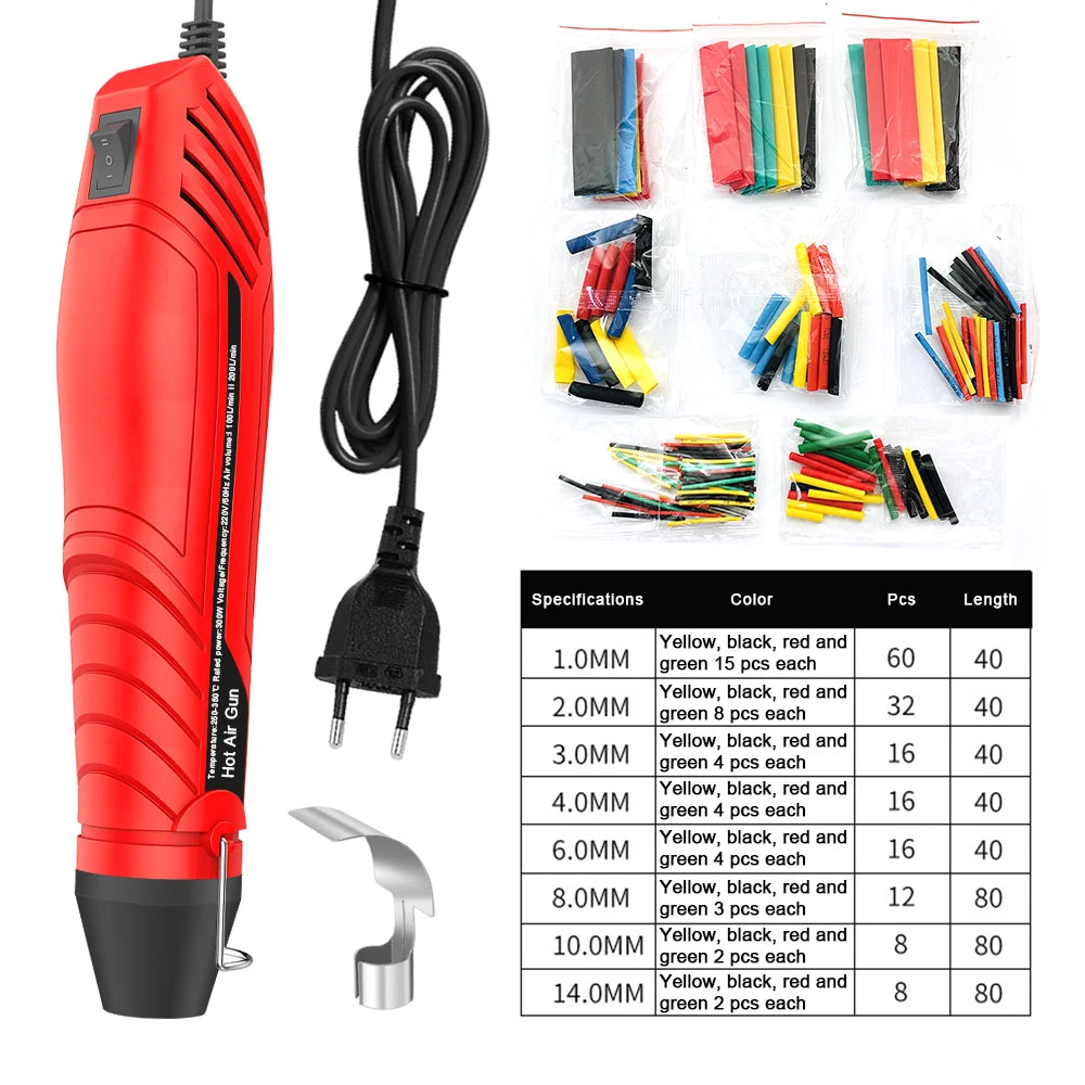 300W Air Gun DIY Soldering Temperature Blower Electric Power Dryer Qme set 2 110V US PLUG