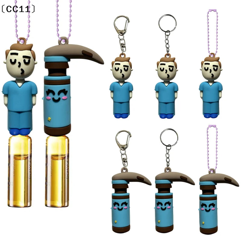 Ampoule Bottle Opener Keychain Rubber Breaker Cutter Aid Medication Qme
