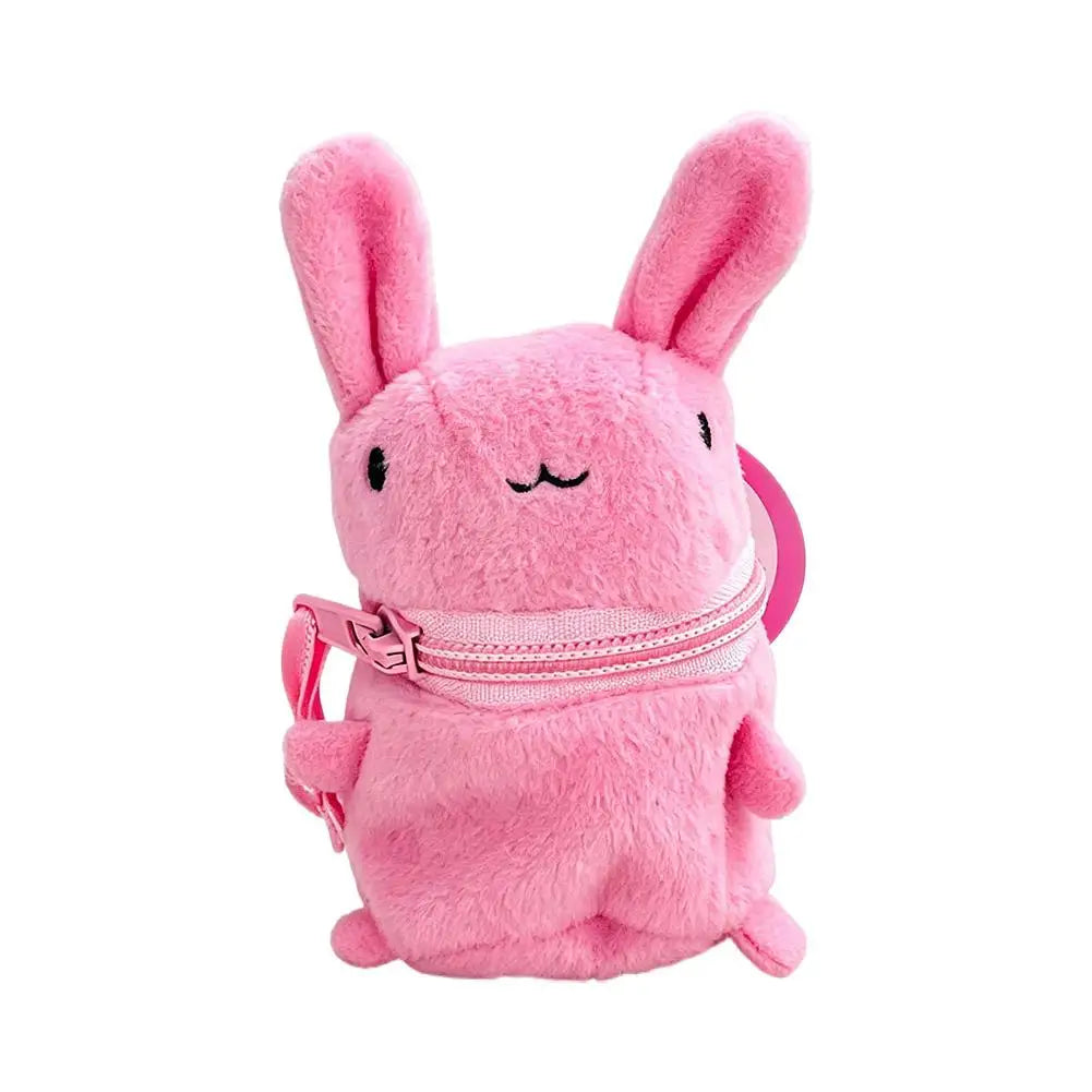 Keychain Bag Plush Coin Purse Charm Cartoon Doll Protective Case Qme rabbit