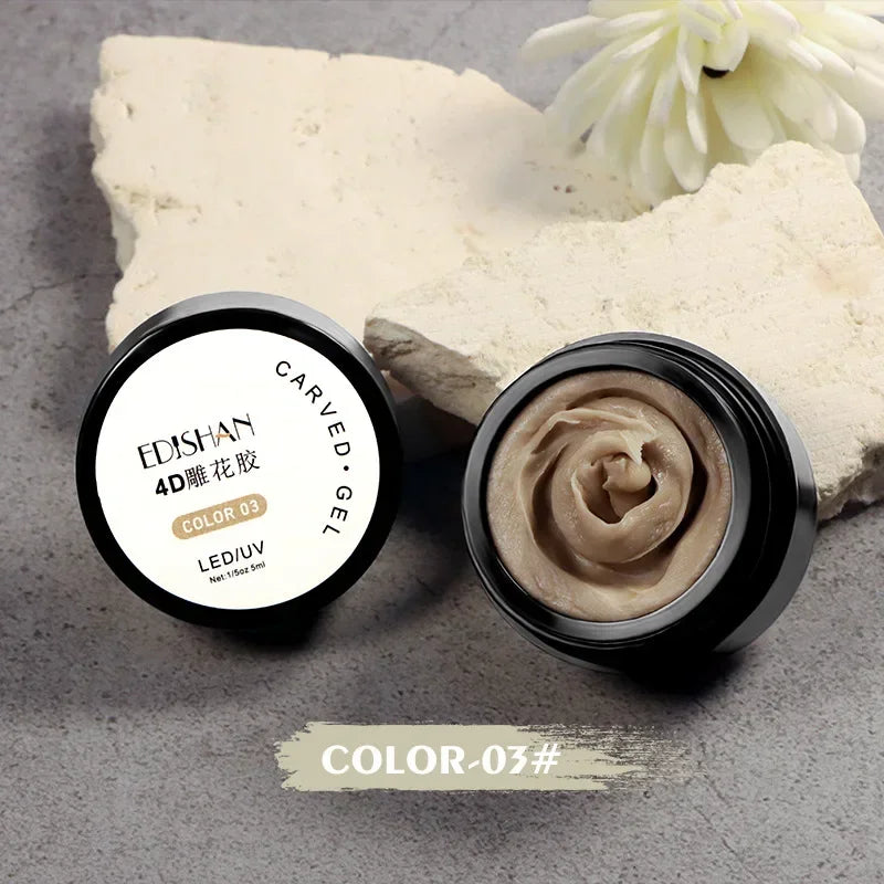 Nail Carving Glue Three-dimensional Shaping Relief Glue Phototherapy Nail Polish Glue Uv Modeling Clay Nail Art Tools Qme 03