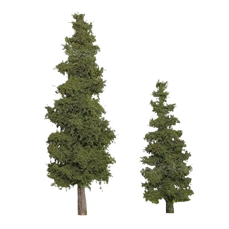 1Pcs Sand Table Material Handmade Diy Landscape Decor 14/21cm Model Pine Tree Train Layout Simulation Wire Tree Model Qme
