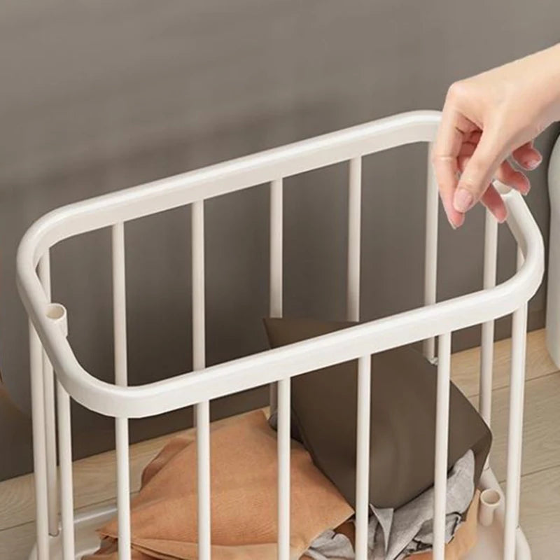 Sports Fitness Equipment Storage Rack Ball Basket Laundry Portable Qme