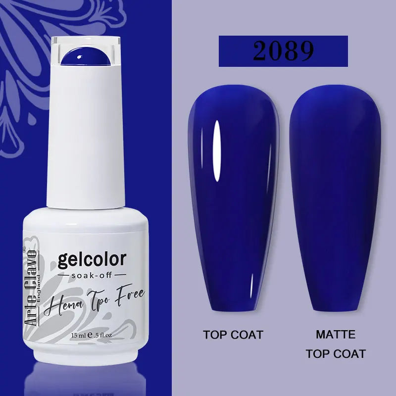 Arte Clavo Summer Nails Tip Candy Series Jelly Gel Nail Polish Blue