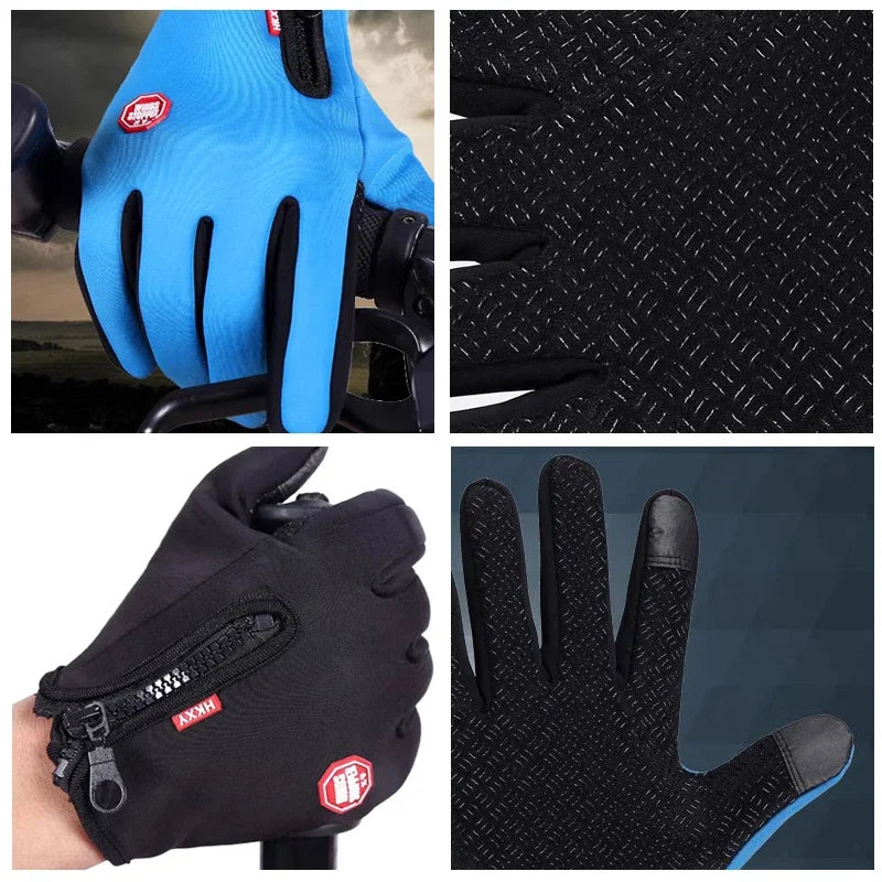 Winter Gloves Men Women Touchscreen Warm Outdoor Cycling Driving Qme