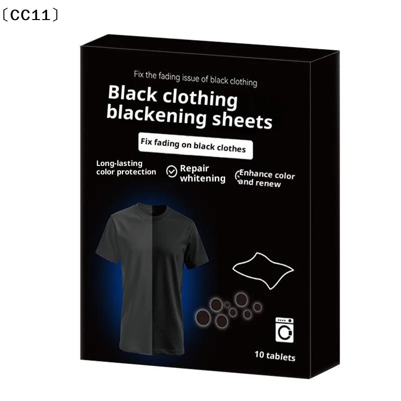 Enhanced Laundry Tablets Black Clothing Restorer Sheet Clothes Pants Qme