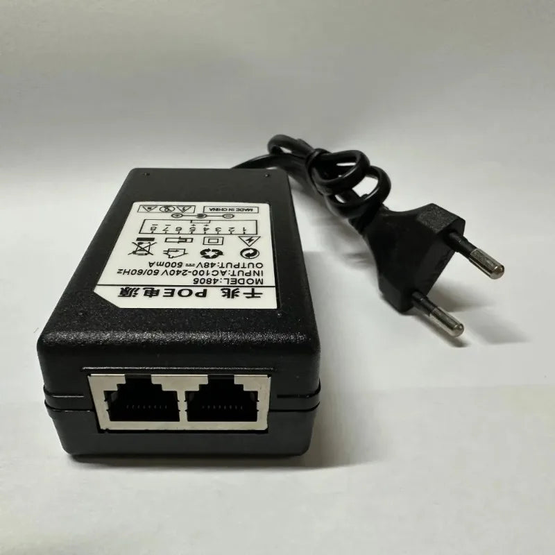 2PCS POE Injector 48V0.5A US EU Plug Power Supply 24V1A 12V2A for Wireless Bridge AP Surveillance Qme