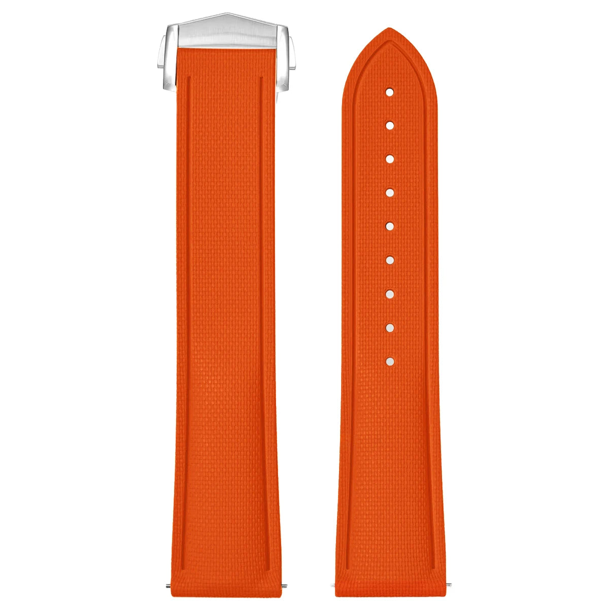 Fluoro Rubber Strap for Omega Seamaster 20mm 21mm 22mm FKM Quick Release Universal Watch Band Accessories for Rolex for Tudor Qme Orange 20mm