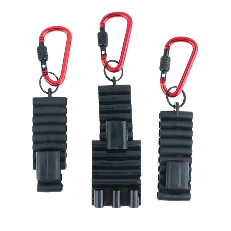 Portable Rubber Screwdriver Bit Holder With Carabiner Keychain Bits Holder Multi Cross Driver Bit Organizer Sleeve Holder Qme