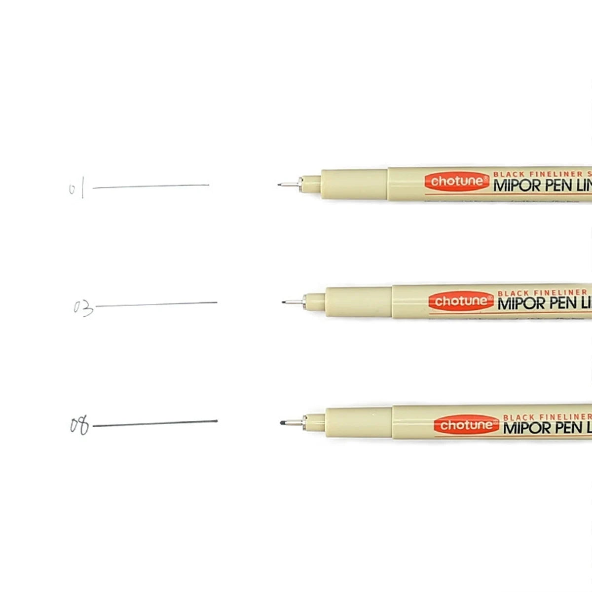 Black Micro Pens,3 Sizes,Waterproof Archival Ink,Fine Point Pen for Artist Illustration,Sketching,Anime,Manga Technical Drawing Qme
