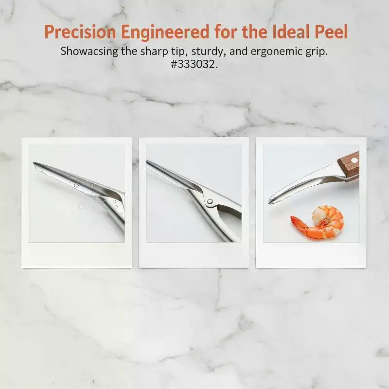 Stainless Steel Shrimp Peeling Tools Seafood Quick Sheller Line Qme