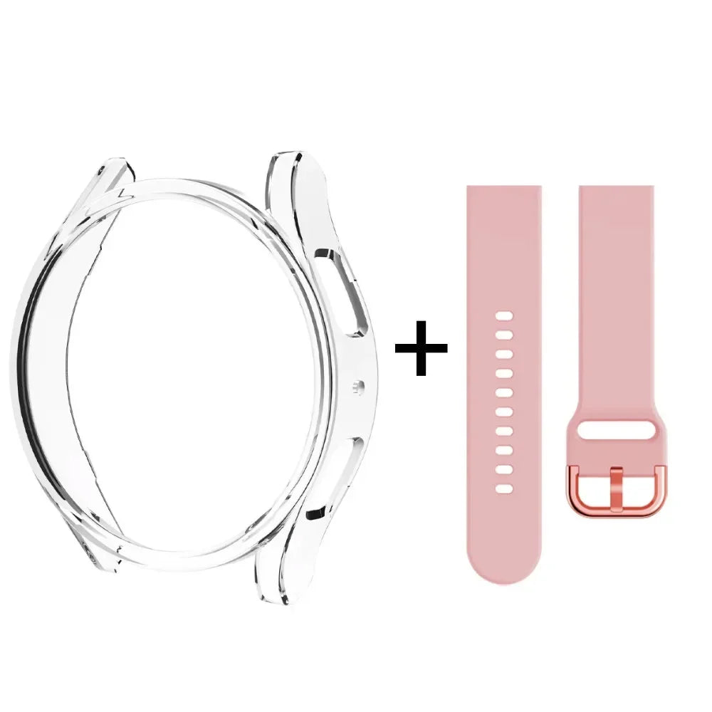 Strap+case Samsung Galaxy Watch 6 5 4 Hollow Bumper Classic Band+cover