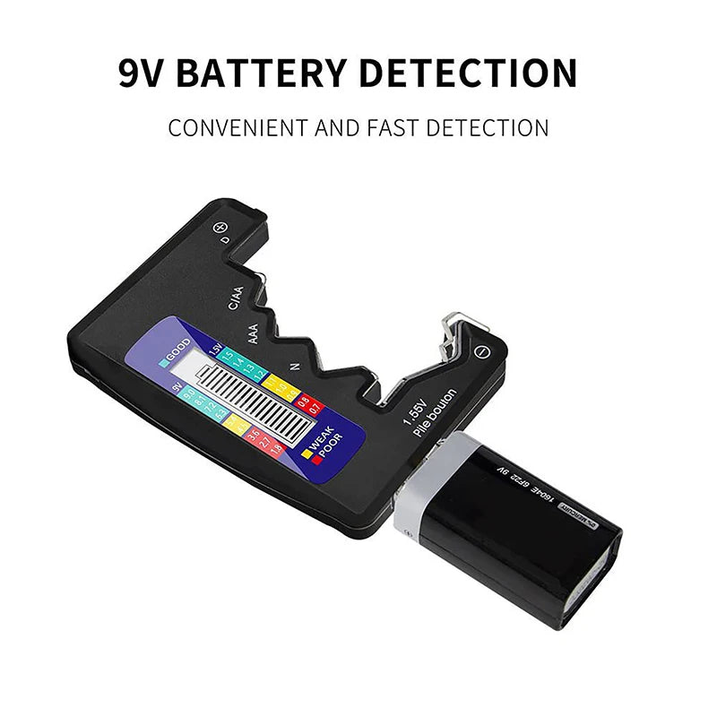 Portable Digital Battery Checker Capacitance Diagnostic Feature Tests Qme